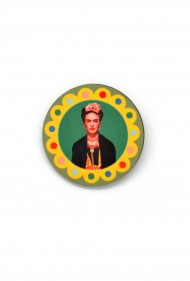 Round Frida Kahlo Pin